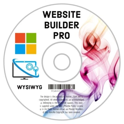 PRO Website BUILDER EASY WYSIWYG Web Editing MAKER SOFTWARE APP  WINDOWS 11 10 - Image 1 of 3