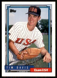 1992 Topps Traded Tim Davis RC Team USA #27T - Picture 1 of 2