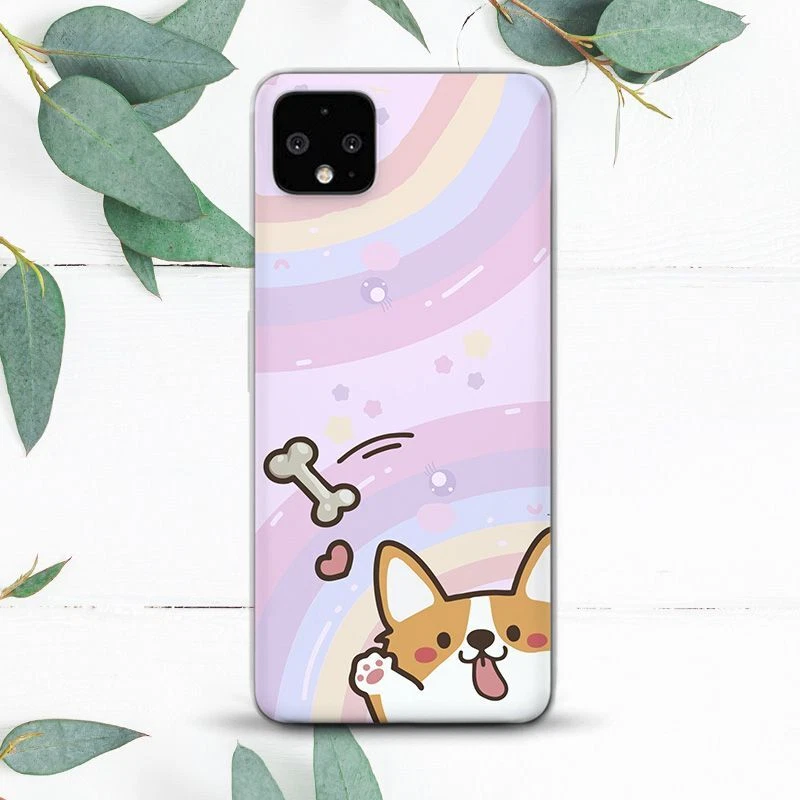 Cute Corgi Rainbow Happy Dog Case For Google Pixel 2 3 3a 4 4a 5 6 7 8 XL - Image 1 of 1