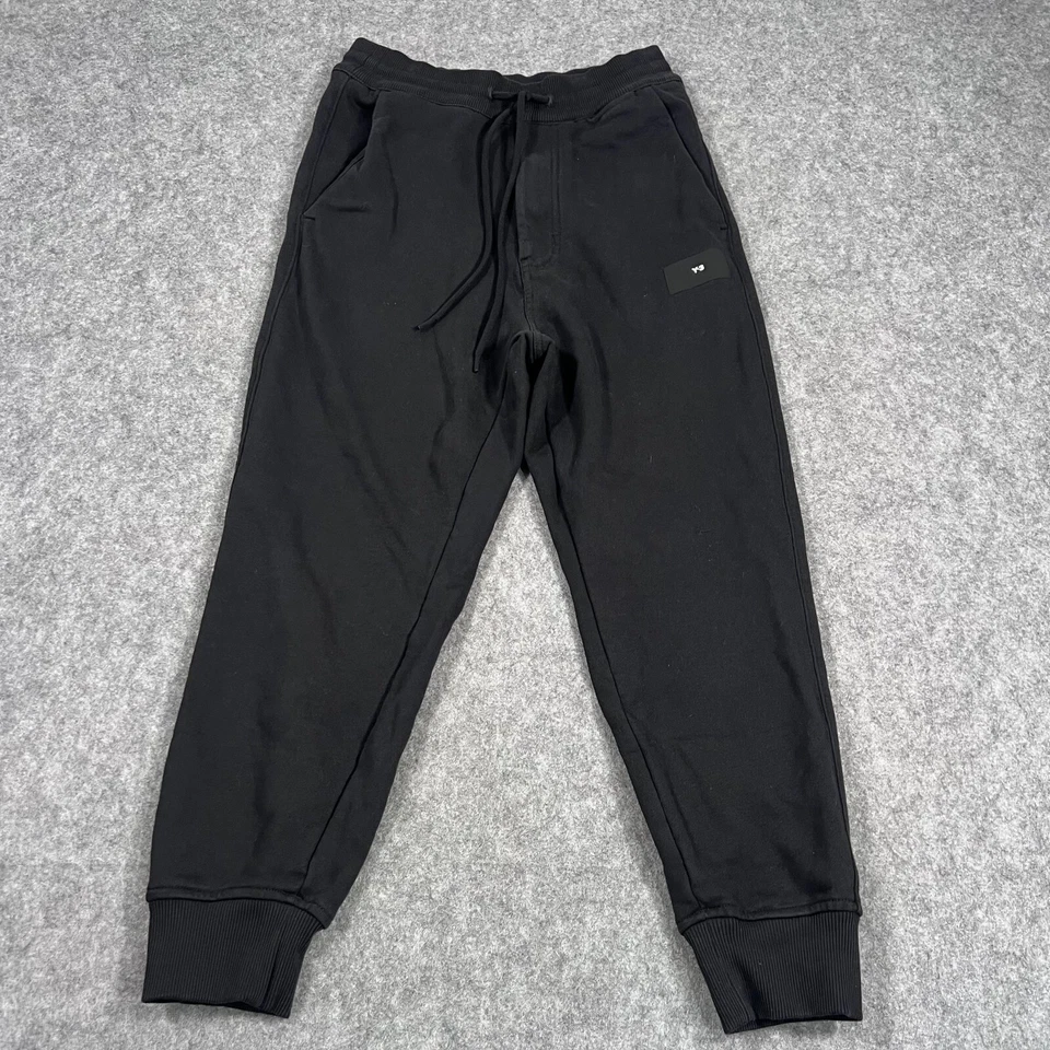 Pantalones deportivos para hombre Y-3 Adidas negros de algodón orgánico ropa deportiva talla XS Foto 1 de 4