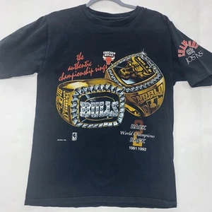 Vtg 90s Chicago Bulls Shirt Sz M Back to Back World Champion Jostens Sports C131 - Picture 1 of 10