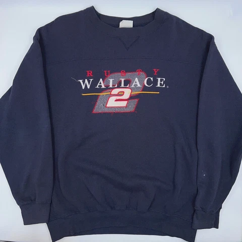 Vintage Chase Authentics Rusty Wallace Sweatshirt Mens Medium Nascar Cover