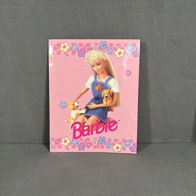 Vintage 1990’s Barbie Folder Puppies and Flowers - Image 1 of 4