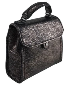 Liebeskind Berlin - Glendale Pebble Leather Black/Rosegold Metallic Mini Handbag - Picture 1 of 4