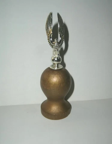 EAGLE Finial Flagpole Topper Metal Wood Hardware Decorative Vintage Americana Cover