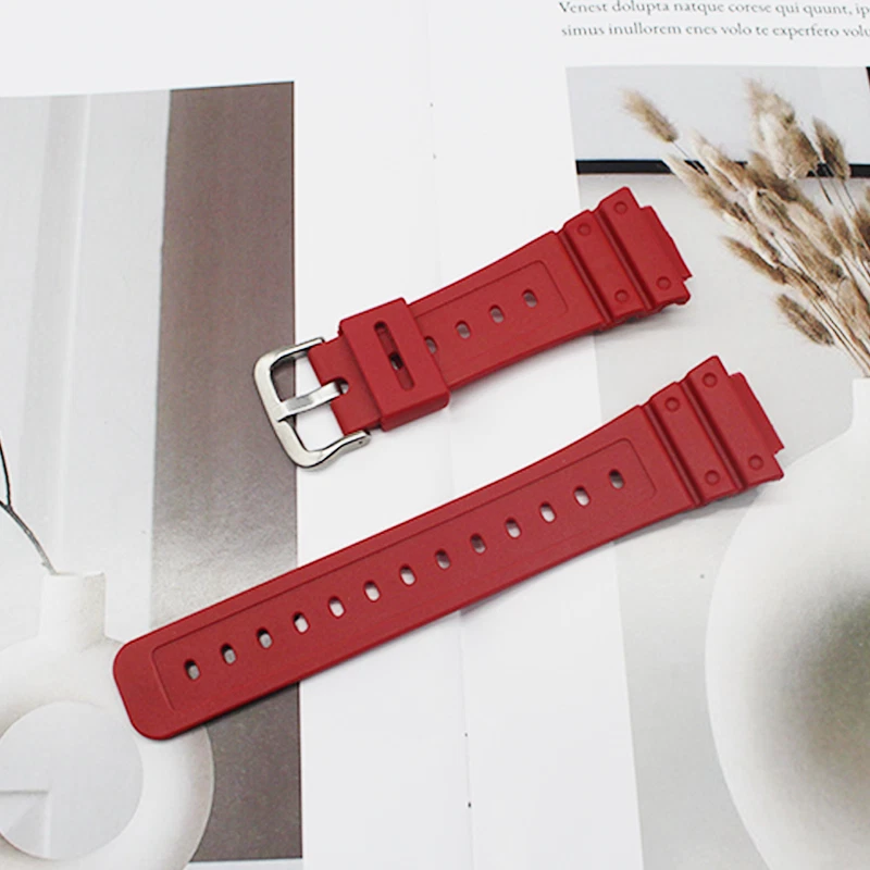 Новый резиновый ремешок для часов Casio DW5600 GW5000 ​GW-M5600 GWX-5600 16 мм  - Изображение 1 из 4