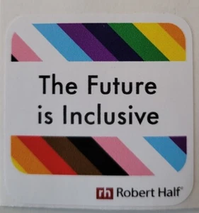 Adesivo Robert Half Pride Rainbow decalcomania vinile nuovo 2 pollici - Foto 1 di 1