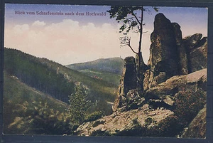 AK Blick vom Scharfenstein coloriert, nicht gelaufen (605-AK07) - Picture 1 of 2