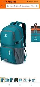 Skysper LightweightPackable Backpack 30L Hiking Daypack with Wet Pocket Foldable - Picture 1 of 11
