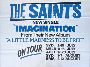 The Saints 1984 Australian CONCERT TOUR y nuevo póster único punk - Imagen 1 de 1