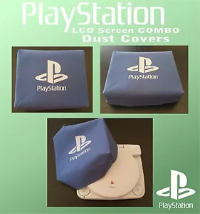 Playstation 1 slim with LCD screen attached (PSOne) duck cloth canvas dust cover - Picture 1 of 9