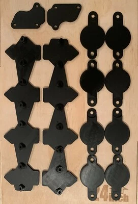 Capas de motor Chevy LS/kit de bloqueio (preto) - Imagem 1 de 3