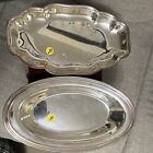 Wm Rogers 919 Silver Oval Bread Tray Platter Bowl Preowned Unpolished