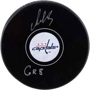 Alex Ovechkin Capitals Signed Hockey Puck with The Great Eight Insc - Fanatics - Picture 1 of 2