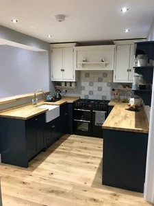 Steve and Kirsty's New Bespoke Designed and Built Handmade Kitchen Units,Leeds. - Picture 1 of 5