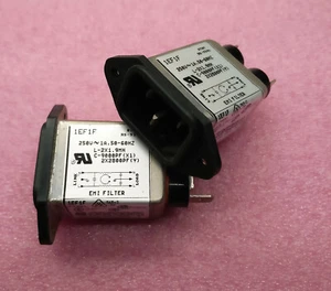 1 PC. IEC mains filter 1A / 250VAC Corcom 1EF1F - Imagen 1 de 3