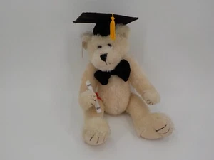 GRADUATION BEAR 18" STUFFED ANIMAL GRAD CAP BOW TIE AND DIPLOMA PLUSH TOY PREOWN - Picture 1 of 15
