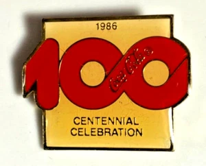 Coca Cola Vintage 1986 Mini Lapel Pin Coca-Cola Centennial Celebration 1.25 in! - Picture 1 of 4