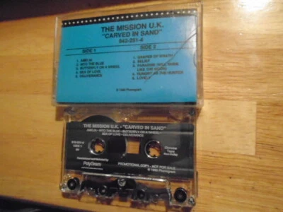 RARE PROMO The Mission U.K. CASSETTE TAPE Carved In Sand SISTERS OF MERCY Cure ! - Image 1 of 2
