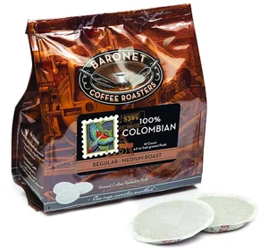 Baronet 100% Colombian Coffee 54 Pods Single Cup for Senseo Coffee Machine - Picture 1 of 7