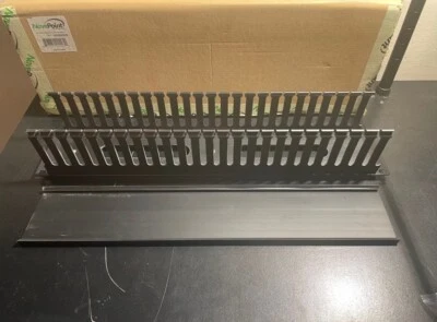 2U Metal Rack Mount Horizontal Cable Manager Duct Raceway For 19" Server Rack - Image 1 of 2