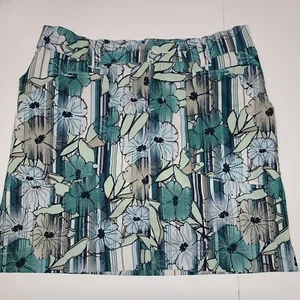 Eddie Bauer Green Floral Skirt Tennis Running Golf Skort Women's Size Small - Picture 1 of 16