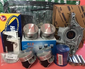 YCP P29 76mm 1.00 Teflon Coated Pistons High Comp. Set Honda Civic D16Z6 92-95 - Picture 1 of 11