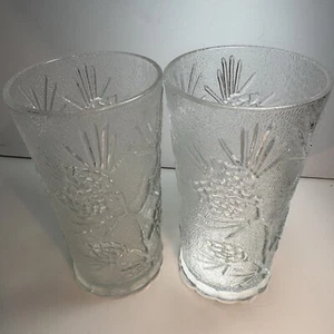 Set Of 2 Tiara Ponderosa Pine Flat Iced Tea Glasses Tumblers 16 oz - Picture 1 of 9