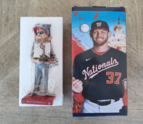 Washington Nationals Stephen Strasburg 2019 World Series MVP 2022 Bobblehead Cover