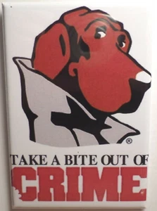 McGruff MAGNET 2"x3" Kühlschrank Spind Mc Gruff Take a Bite Out of Crime - Bild 1 von 3
