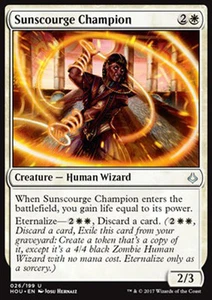 MTG 4x SUNSCOURGE CHAMPION - CAMPIONESSA DEL FLAGELLO SOLARE - HOU - MAGIC - Picture 1 of 1