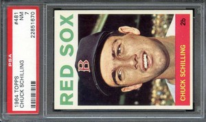 1964 TOPPS #481 CHUCK SCHILLING PSA 7 RED SOX *B64045
