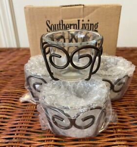 Southern Living at Home Jamestown Votive Candle Holders Set of 4 - NEW 