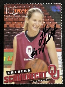 2001-02 Theresa Schuknecht Signed Oklahoma Sooners Women's Basketball Card - Picture 1 of 2