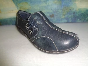 Clarks Blue Leather Casual Women's Shoes Size 6M  - Picture 1 of 8