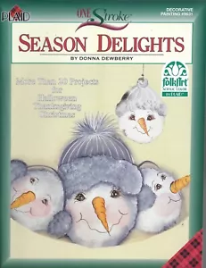 Season Delights ~ Donna Dewberry One Stroke Decorative Painting Book - Plaid - Picture 1 of 2