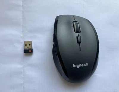 Logitech M705 Marathon Maus Funk Laser Schwarz 5 Tasten 1000 dpi - Bild 1 von 4