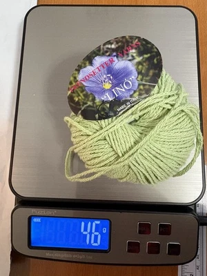 Trendsetter Yarns “Lino” 1 Skein cotton/linen  #58 Avocado, Made In Italy  - Image 1 of 4