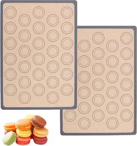 2 Stücke Backmatte für Macarons Silikon BPA Frei - Bild 1 von 7