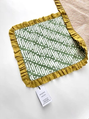 West Elm Batik Pillow Cover – 14”x36” Fair Green | NEW, Sold Out Online - Image 1 of 4