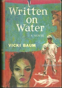 Written on the Water Vicki Baum 1956 Romantic Suspense Novel Dust Jacket - Picture 1 of 1