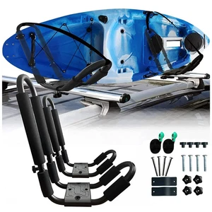 HUIMENG Kayak Car Roof Rack J-Bar Mounted on Crossbar for Kayak & Canoe Carrier - Picture 1 of 8