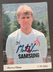 Morten Olsen original signierte Autogrammkarte,autograph,DFB,1. FC Köln,Dänemark - Bild 1 von 2