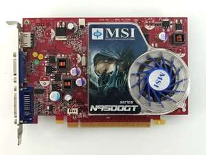MSI Nvidia 9500GT 512 MB GDDR2 , PCI-E x16 2.0 graphics card , HDMI , DSUB, DVI - Zdjęcie 1 z 5