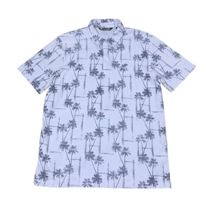 Travis Mathew Poloshirt Herren Large Endlich Here Palme All Over Print Golf - Bild 1 von 10