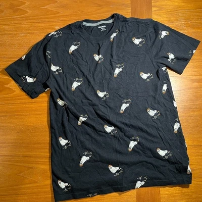 Camiseta Negra Antigua Azul Marino Halloween Monopatín Fantasma Niños XXL 2XL 18 Foto 1 de 2