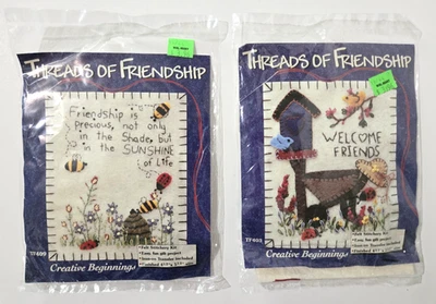 2 Creative Beginnings HILOS DE AMISTAD Kit de costura de fieltro por Sandy Dye Nuevo Foto 1 de 4