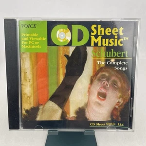 Schubert The Complete Songs CD Sheet Music Voice – 598 Songs 1900 Pages - Picture 1 of 4