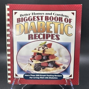 Better Homes & Gardens Biggest Book of DIABETIC Recipes 350+ Indexed Spiral VGC - Picture 1 of 6