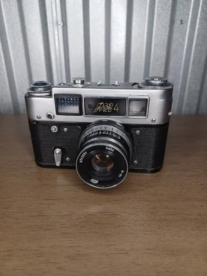 Russian FED 4 35mm Camera With Lens  Shutter Working Not Film Tested !  - Image 1 of 4